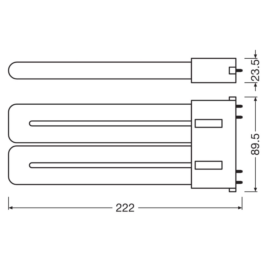 LED Zářivková trubice 2G10/20W/230V 3000K - Osram