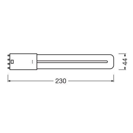 LED Zářivková trubice 2G11/8W/230V 3000K - Osram