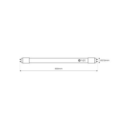 LED Zářivková trubice G13/9W/230V 4000K 60 cm