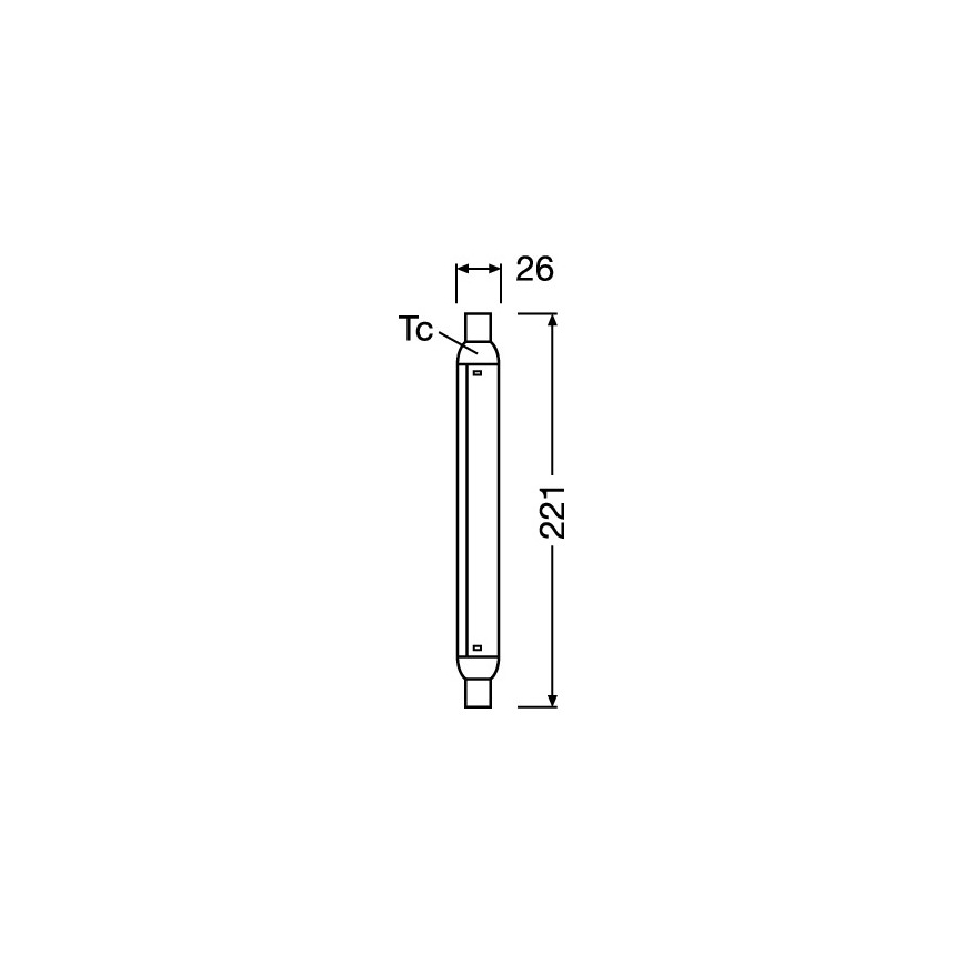 LED Zářivková trubice LINE S15s/4W/230V 2700K - Osram