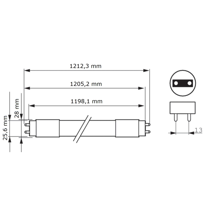 LED Zářivková trubice Philips MASTER T8 G13/16W/80V 6500K 120 cm
