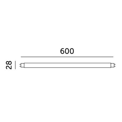 LED Zářivková trubice T8 G13/9W/230V 4000K 60 cm