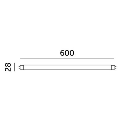 LED Zářivková trubice T8 G13/9W/230V 6500K 60 cm