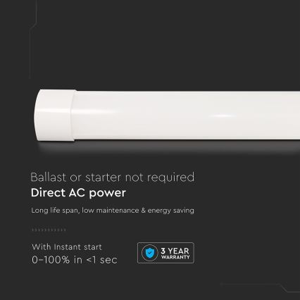 LED Zářivkové svítidlo LED/10W/230V 3000K 30 cm bílá