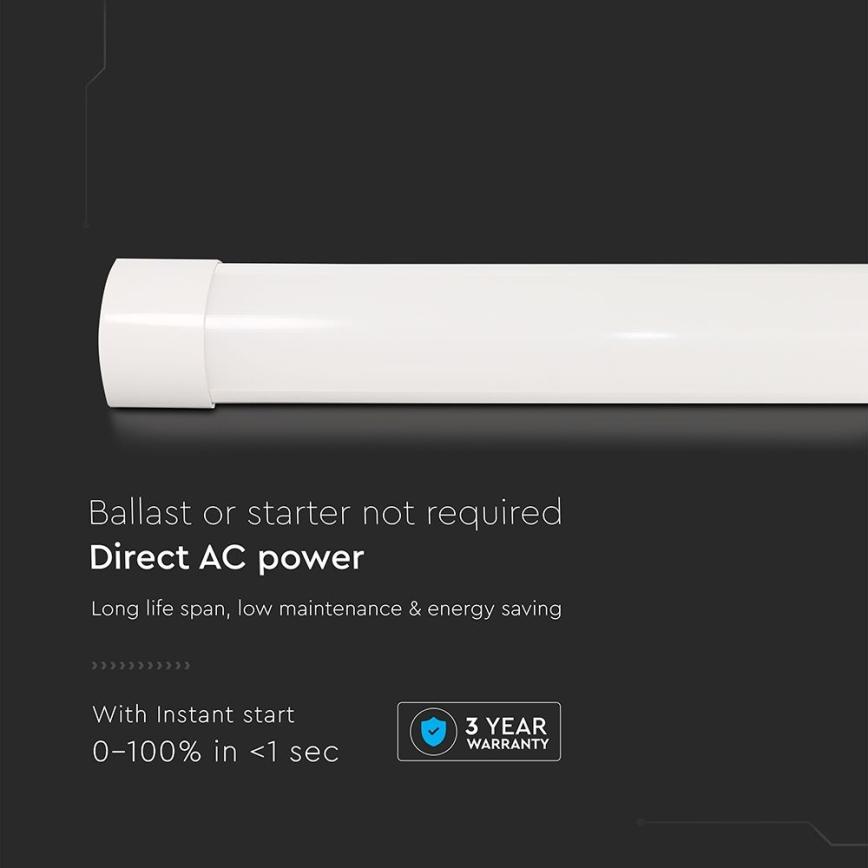 LED Zářivkové svítidlo LED/10W/230V 4000K 30 cm bílá