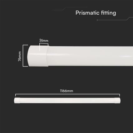 LED Zářivkové svítidlo LED/40W/230V 3000/4000/6500K 116 cm