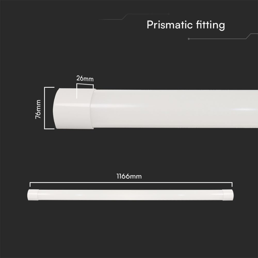 LED Zářivkové svítidlo LED/40W/230V 3000/4000/6500K 116 cm