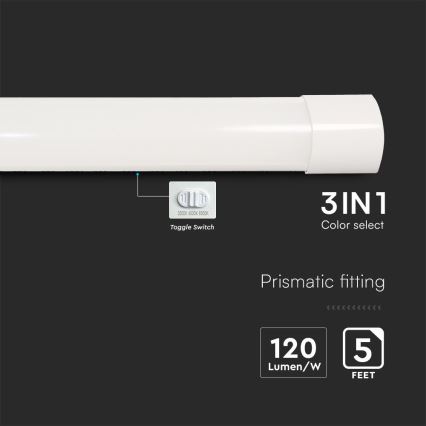 LED Zářivkové svítidlo LED/50W/230V 3000/4000/6500K 146 cm