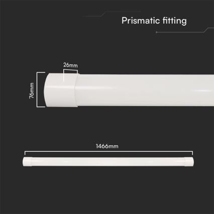 LED Zářivkové svítidlo LED/50W/230V 3000/4000/6500K 146 cm
