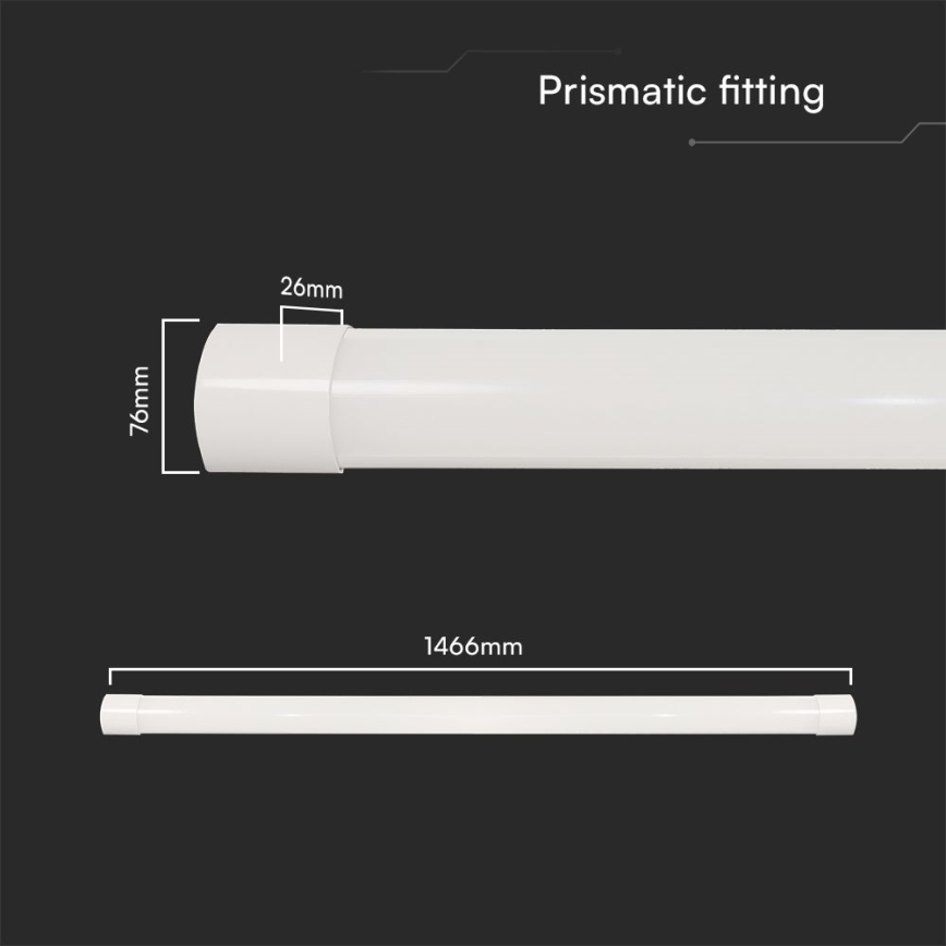 LED Zářivkové svítidlo LED/50W/230V 3000/4000/6500K 146 cm