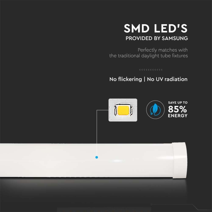 LED Zářivkové svítidlo SAMSUNG CHIP LED/40W/230V 6500K 120 cm