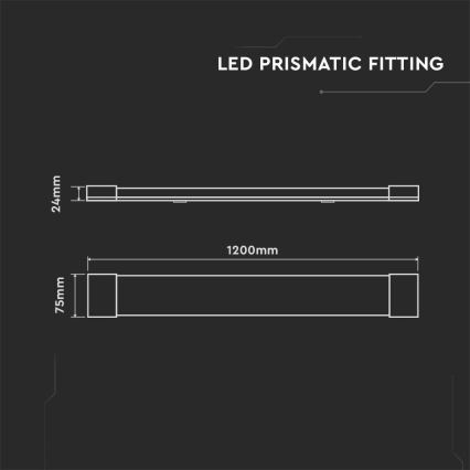 LED Zářivkové svítidlo SAMSUNG CHIP LED/40W/230V 6500K 120 cm
