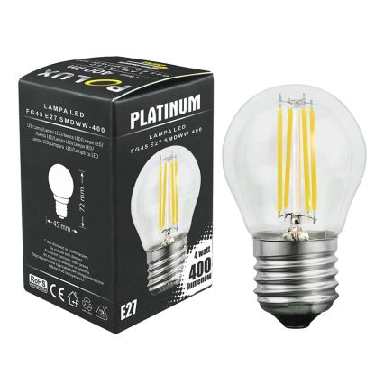 LED Žárovka 1xE27/4,5W/230V 3000K