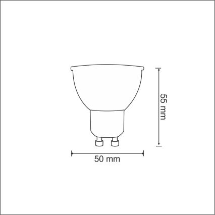 LED Žárovka 1xGU10/3,5W/230V 3000K