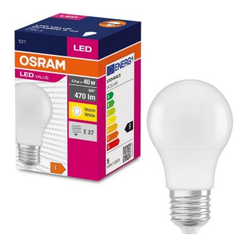 LED Žárovka A40 E27/4,9W/230V 2700K - Osram
