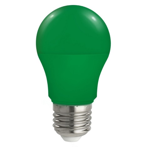 LED Žárovka A50 E27/4,9W/230V zelená