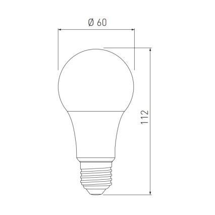 LED Žárovka A60 E27/10W/230V 3000/4000/6400K