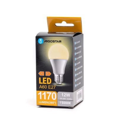 LED Žárovka A60 E27/12W/230V 3000K - Aigostar