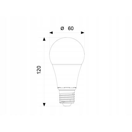 LED Žárovka A60 E27/12W/230V 3000K