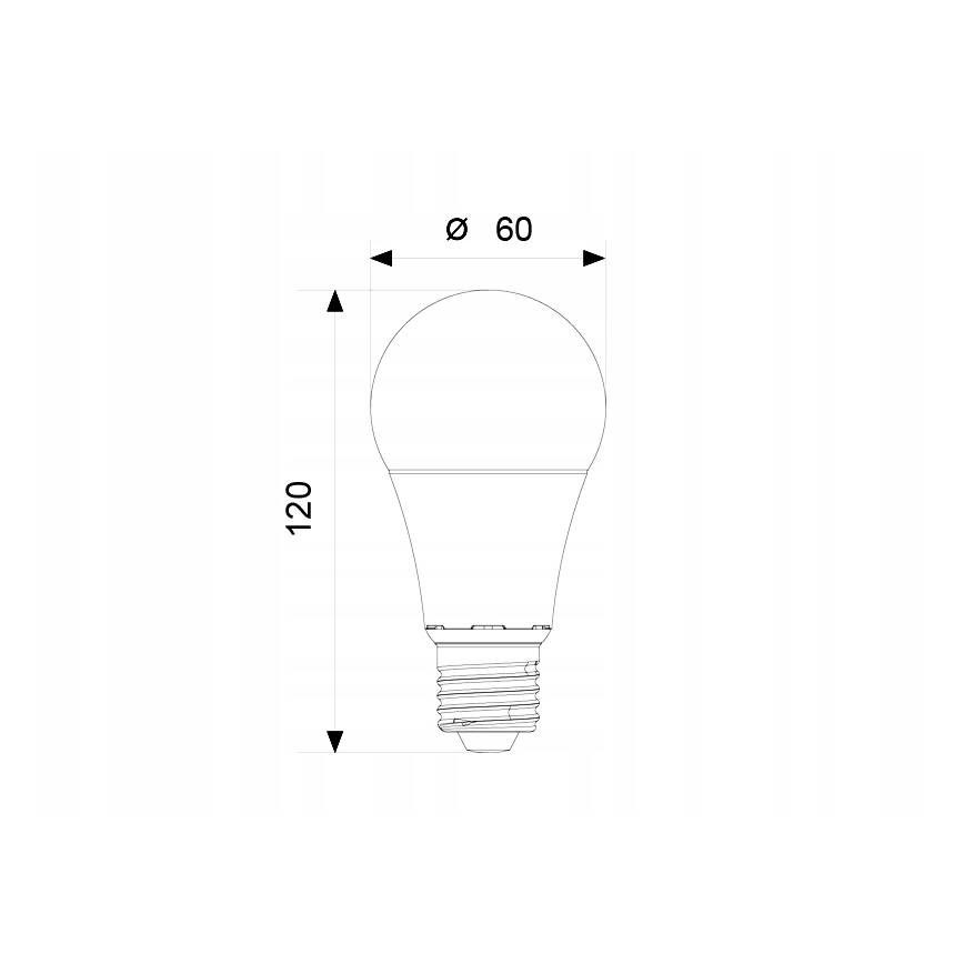 LED Žárovka A60 E27/12W/230V 3000K