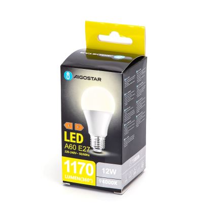 LED Žárovka A60 E27/12W/230V 4000K - Aigostar