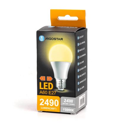 LED Žárovka A60 E27/24W/230V 3000K - Aigostar