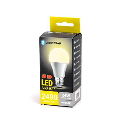 LED Žárovka A60 E27/24W/230V 4000K - Aigostar