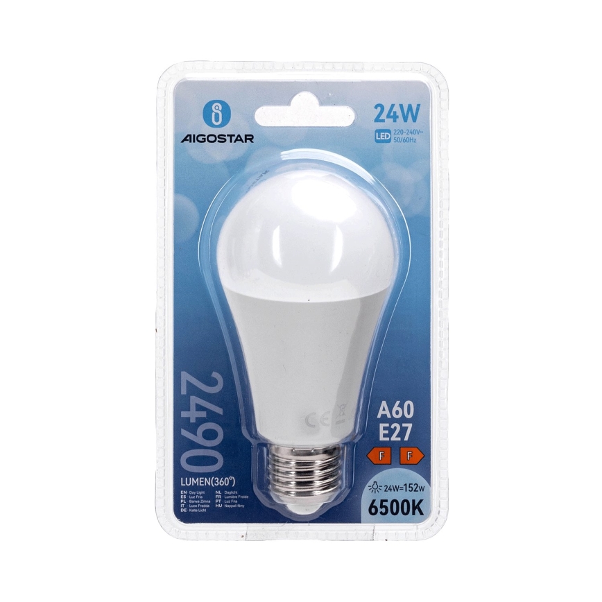 LED Žárovka A60 E27/24W/230V 6500K - Aigostar