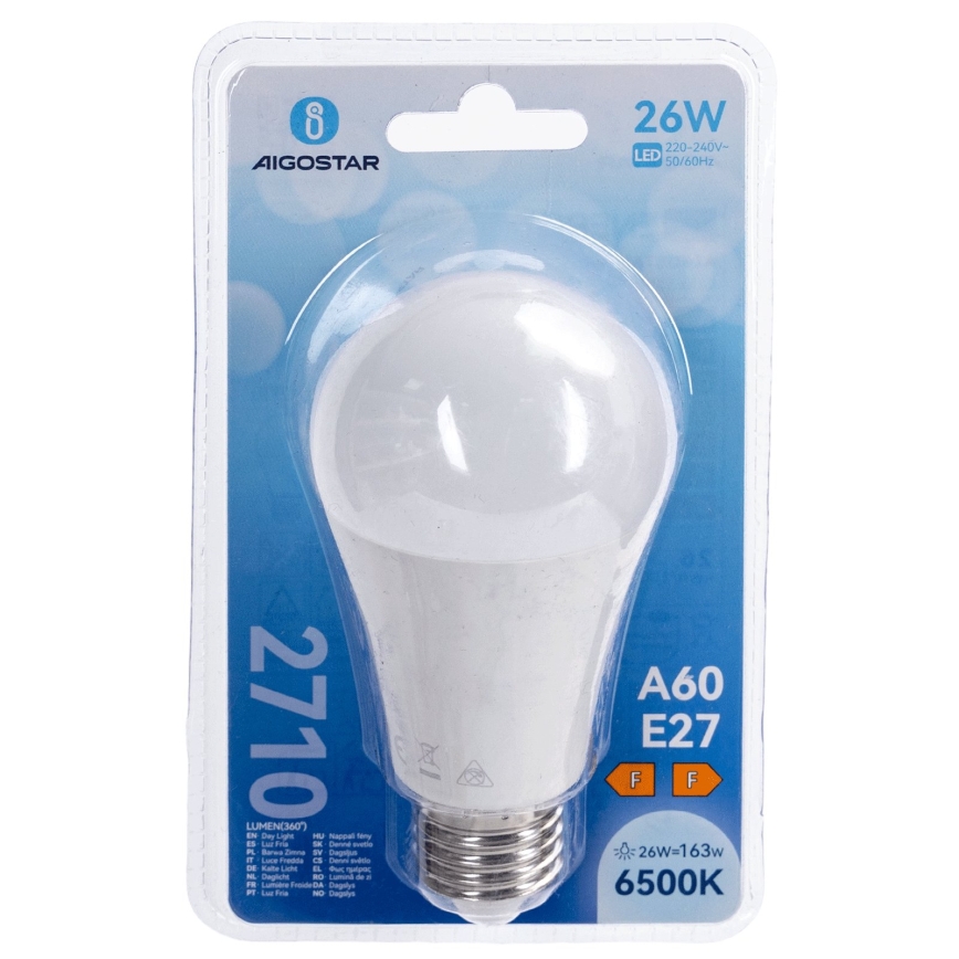 LED Žárovka A60 E27/26W/230V 6500K - Aigostar