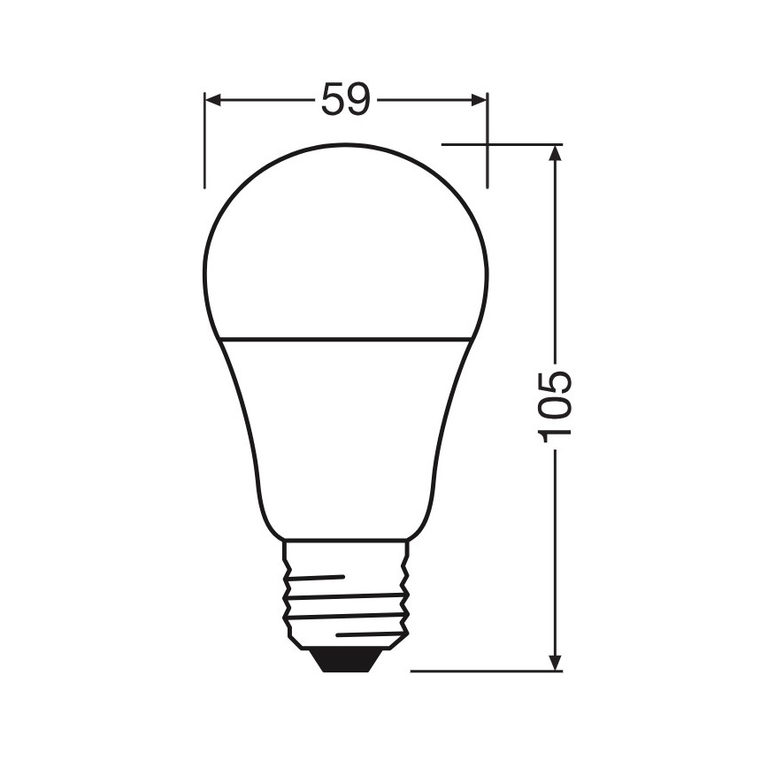 LED Žárovka A60 E27/8W/230V 6500K - Osram