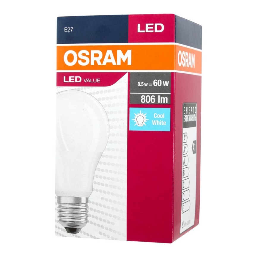 LED Žárovka A60 E27/9,5W/230V 4000K - Osram