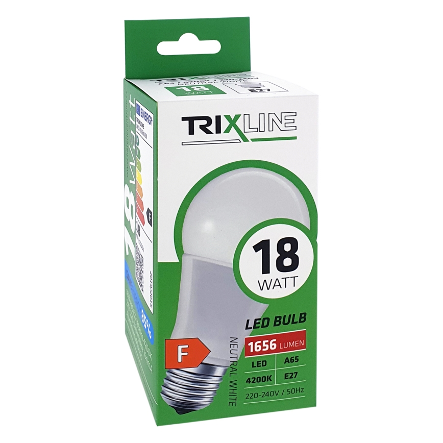 LED Žárovka A65 E27/18W/230V 4200K