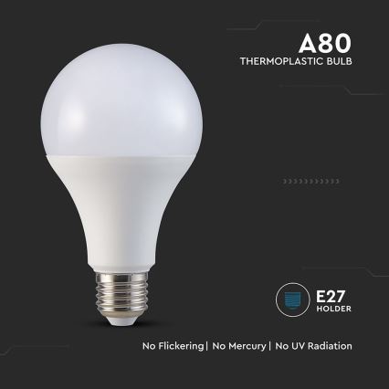 LED Žárovka A80 E27/20W/230V 3000K