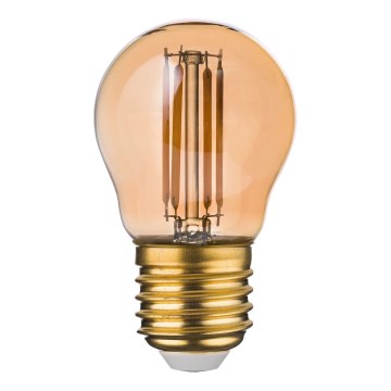 LED Žárovka AMBER G45 E27/4,5W/230V 2200K