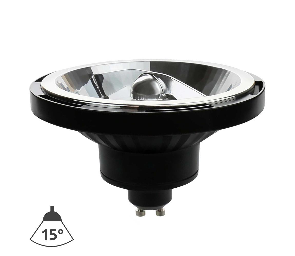 Wojnarowscy LED Žárovka AR111 GU10/12W/230V 4000K černá 15° WJ0366