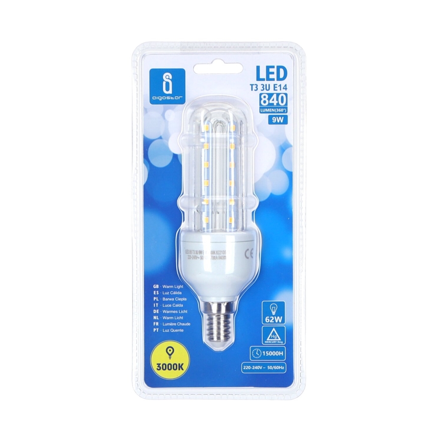 LED Žárovka B5 E14/9W/230V 3000K - Aigostar