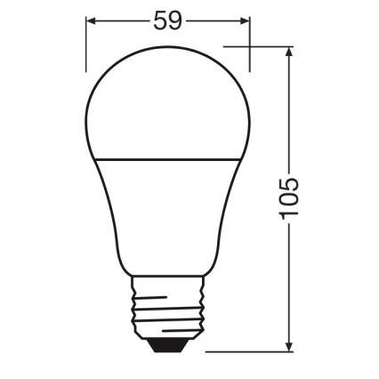 LED Žárovka CLASSIC A60 E27/8W/230V 4000K - Ledvance