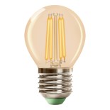LED Žárovka CLASSIC AMBER G45 E27/6,5W/230V 2200K - Brilagi