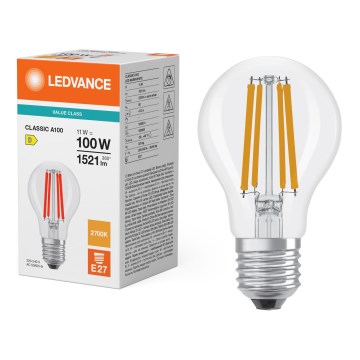 LED Žárovka CLASSIC FILAMENT A60 E27/11W/230V 2700K - Ledvance