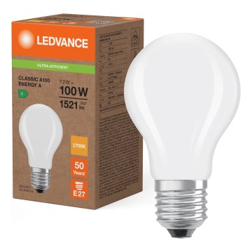 LED Žárovka CLASSIC FILAMENT A60 E27/7,2W/230V 2700K - Ledvance