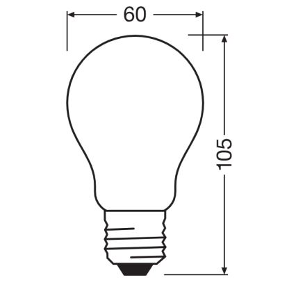LED Žárovka CLASSIC FILAMENT A60 E27/7,2W/230V 2700K - Ledvance