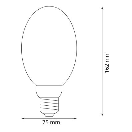 LED Žárovka DECO VINTAGE B75 E27/4W/230V 1800K