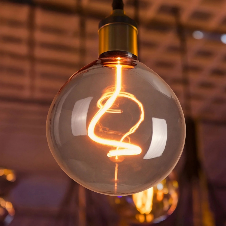 LED Žárovka DECO VINTAGE FILAMENT G125 E27/4W/230V 1800K