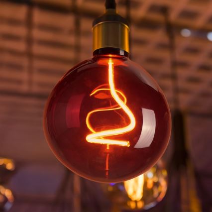 LED Žárovka DECO VINTAGE FILAMENT G125 E27/4W/230V 1800K