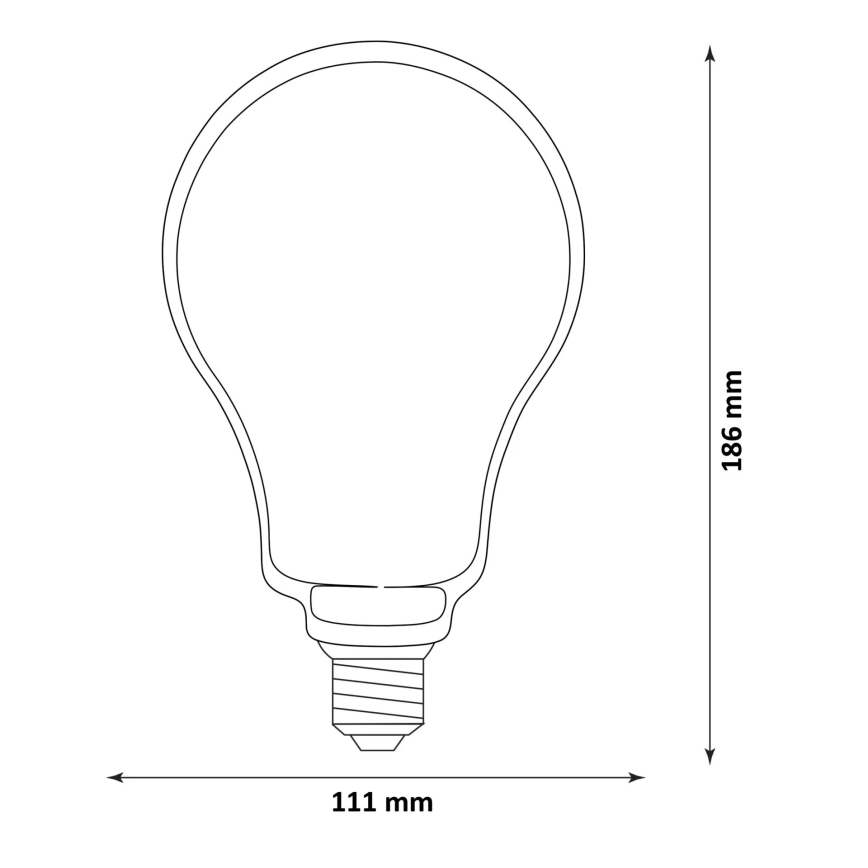 LED Žárovka DECO VINTAGE FILAMENT O110 E27/4W/230V 1800K