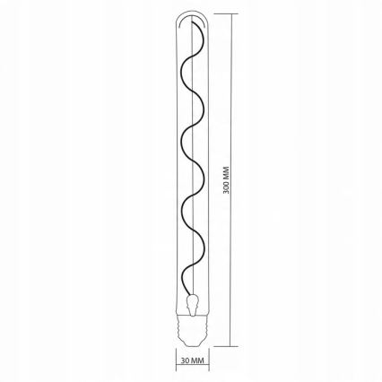LED Žárovka DECO VINTAGE FILAMENT T30 E27/4,5W/230V 2200K