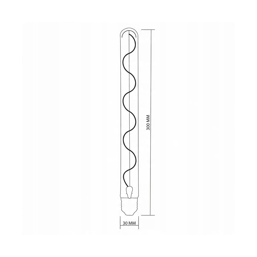 LED Žárovka DECO VINTAGE FILAMENT T30 E27/4,5W/230V 2200K