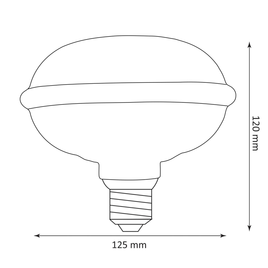 LED Žárovka DECO VINTAGE FILAMENT UFO130 E27/4W/230V 1800K