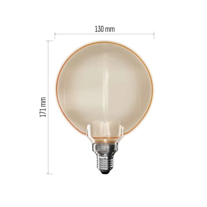 LED Žárovka DECO VINTAGE G130OA E27/4W/230V 1800K