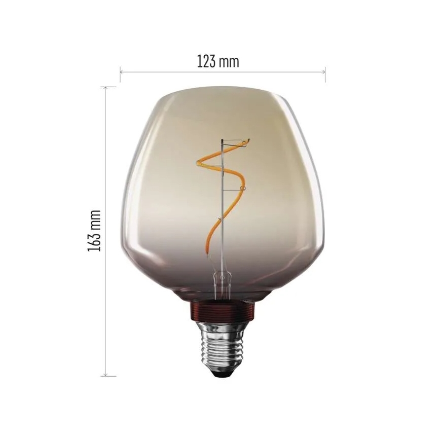 LED Žárovka DECO VINTAGE S123 E27/4W/230V 1800K